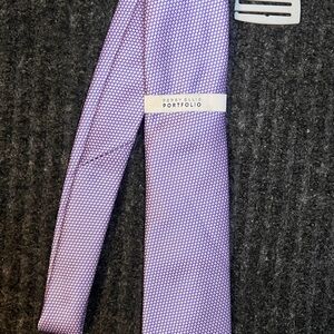 Perry Ellis Portfolio Purple Tie NWT Micro Dot Classic Formal